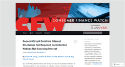 Desktop Screenshot of consumerfinancewatch.com